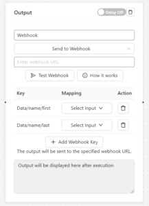 Webhook Output - AI Workflow Automation