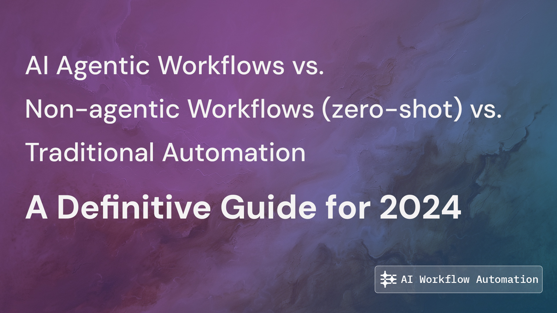 AI Agentic Workflows vs traditional workflows