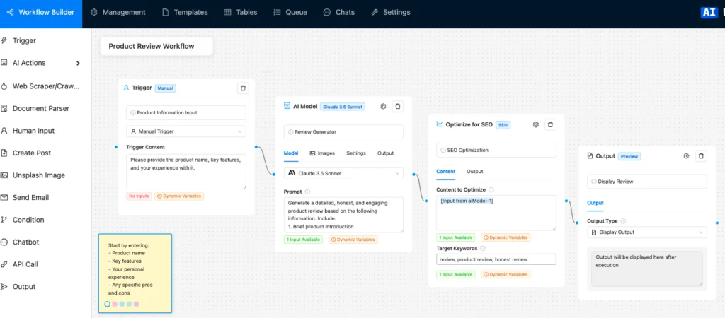 Dynamic Product Review Analyzer & Generator