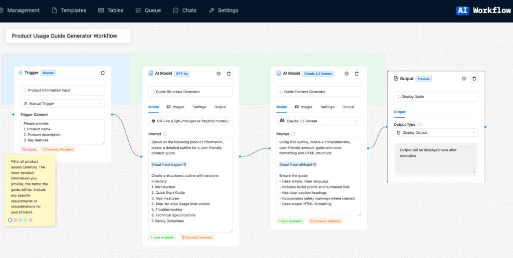 Optimize Post-Purchase In E-commerce in a workflow