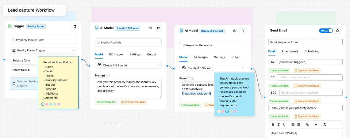 Lead capture Workflow