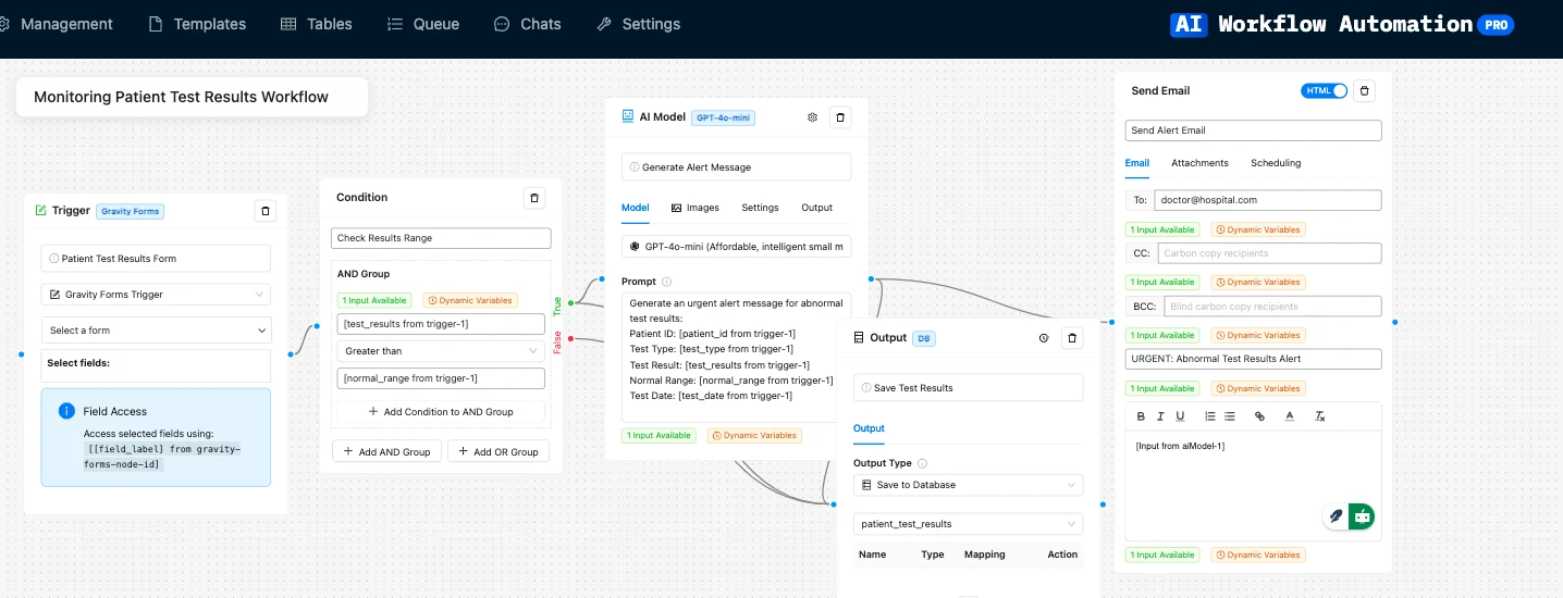 Patient Monitoring workflow