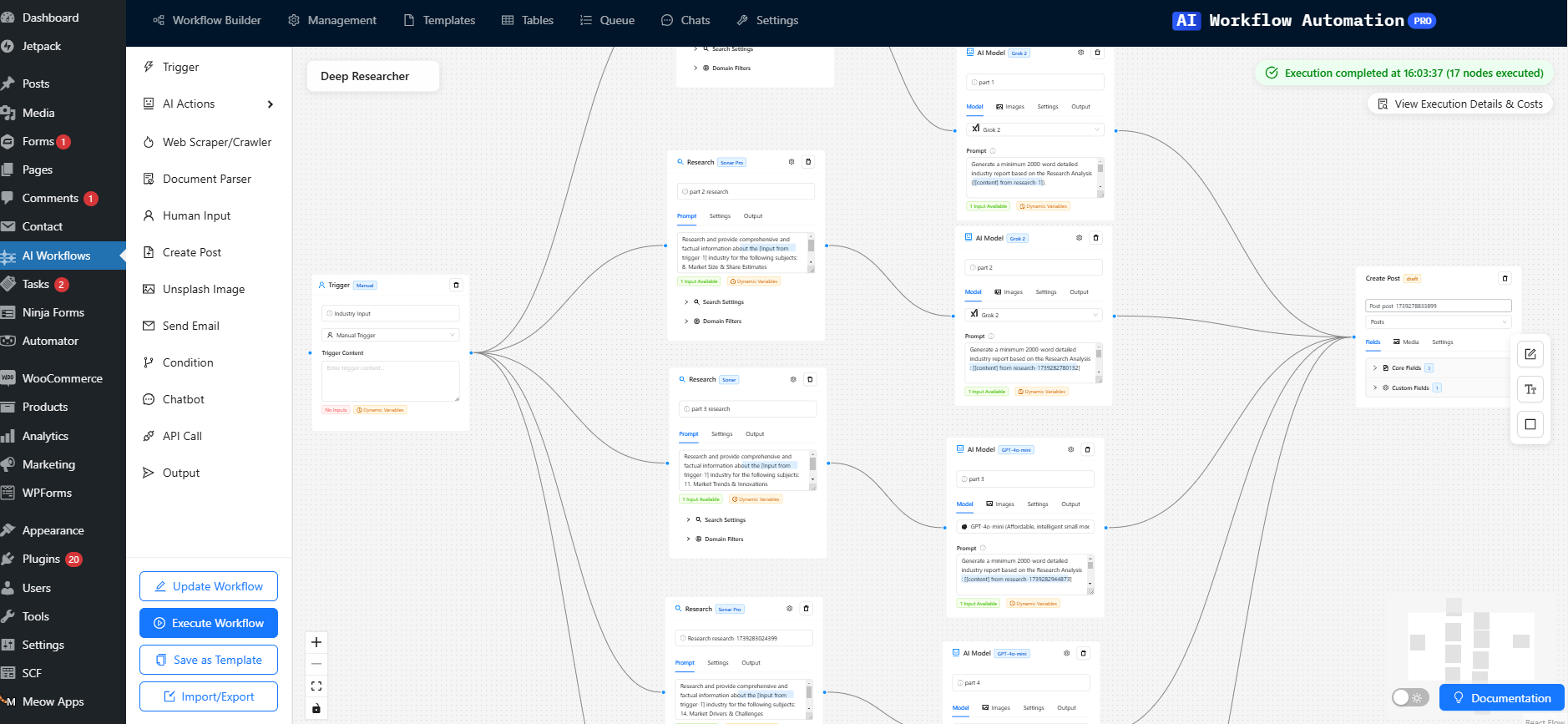 AI Workflow Automation Deep Researcher