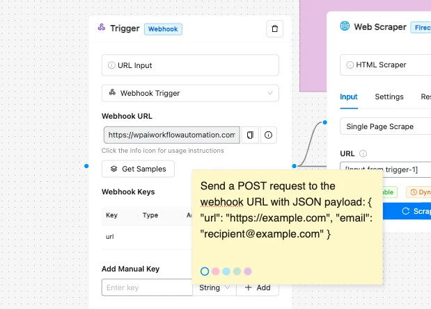 Website SEO Audits Analyzer Workflow trigger