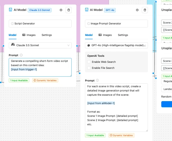 Short-Form Video Creation Workflow AI Nodes