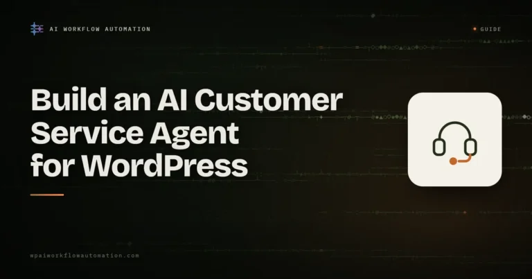 ai customer service agent wordpress