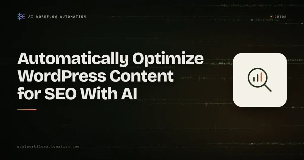 ai seo optimization wordpress