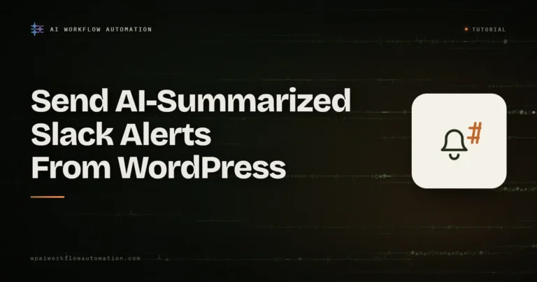 ai slack alerts from wordpress