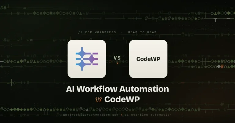 ai workflow automation vs codewp