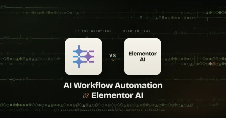 ai workflow automation vs elementor ai
