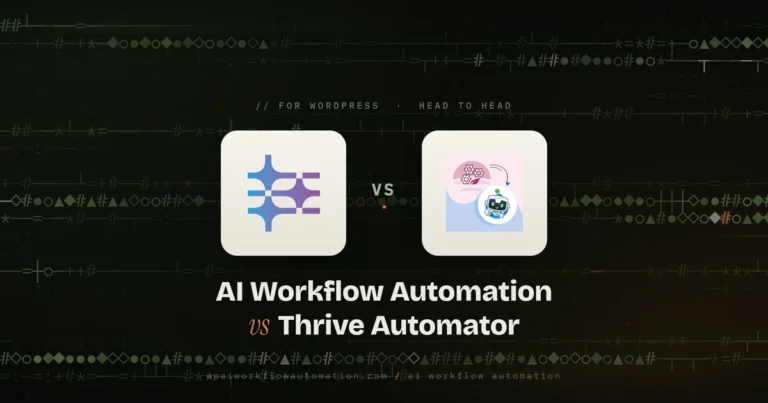 ai workflow automation vs thrive automator