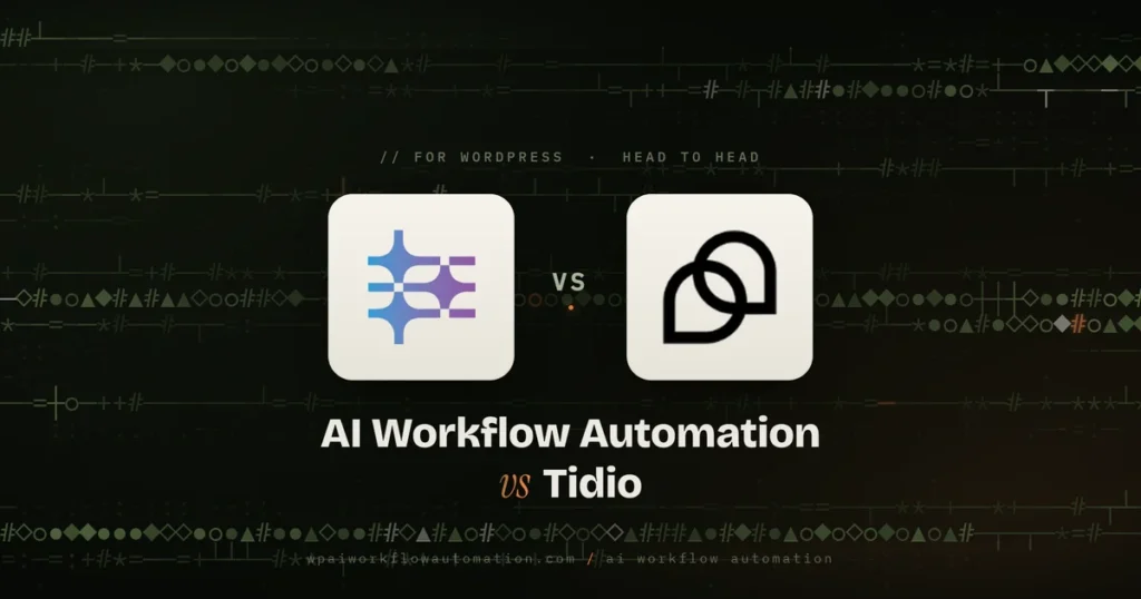 ai workflow automation vs tidio