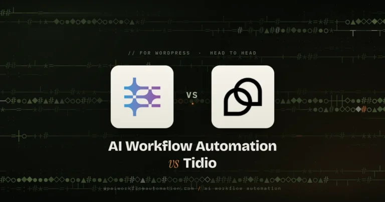 ai workflow automation vs tidio