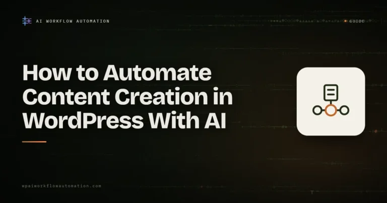 automate content creation wordpress ai