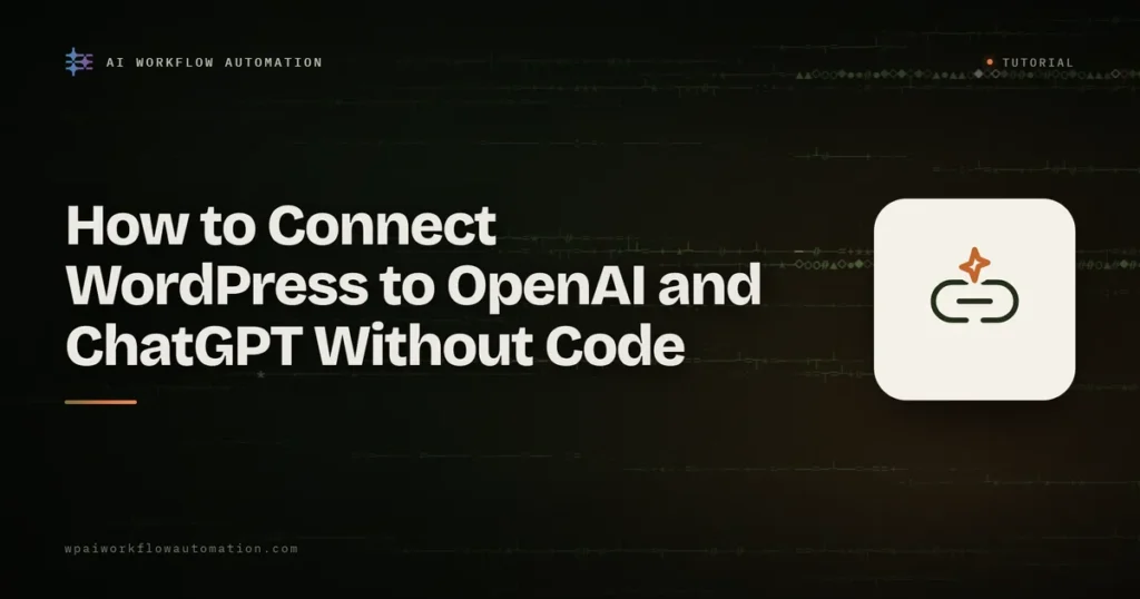 connect wordpress to openai no code