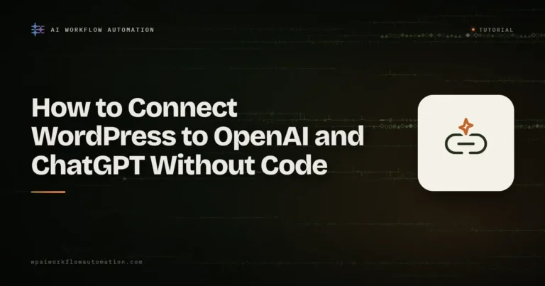 connect wordpress to openai no code