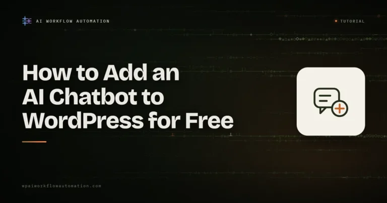 how to add ai chatbot to wordpress free