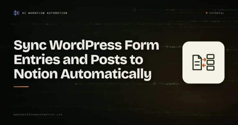 sync wordpress to notion automatically