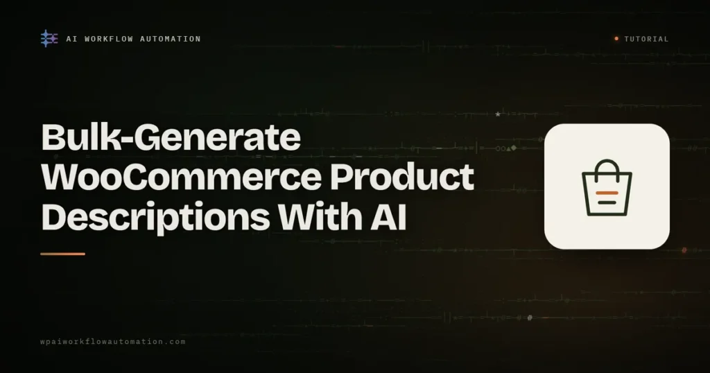 woocommerce ai product descriptions bulk