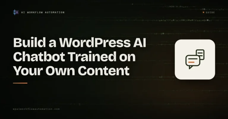 wordpress ai chatbot trained on your content