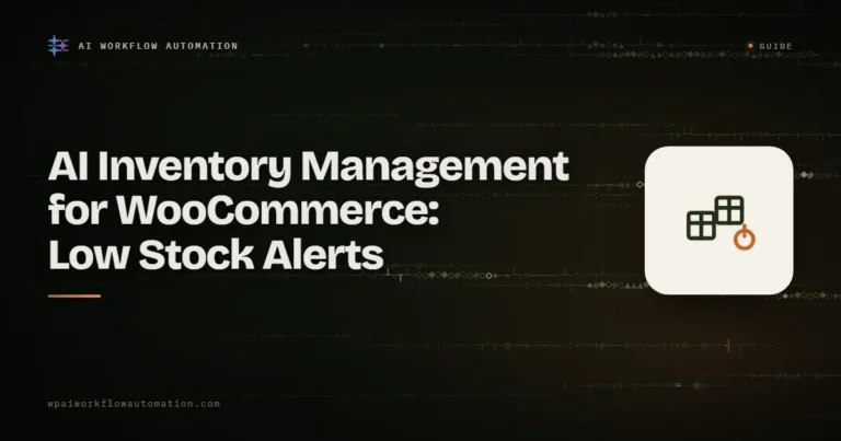 AI inventory management for WooCommerce: low stock alerts