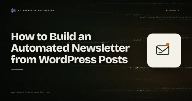 How to build an automated newsletter from WordPress posts