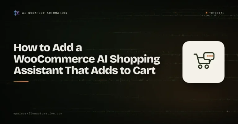 How to add a WooCommerce AI shopping assistant that adds to cart