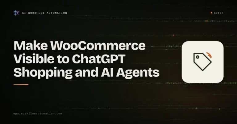 Make WooCommerce visible to ChatGPT shopping and AI agents